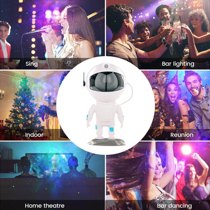 Galaxy Astronaut Starry Sky Projector with Music and Remote Control